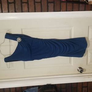 Sea Blue Asymmetrical Dress
